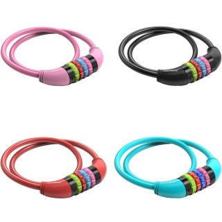 Zapięcie rowerowe Gerda szyfrowane, pętla mix kolorów Flex 650/8C Gerda