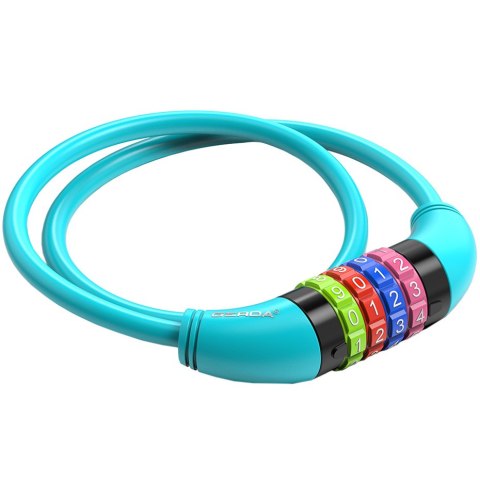 Zapięcie rowerowe Gerda szyfrowane, pętla mix kolorów Flex 650/8C Gerda