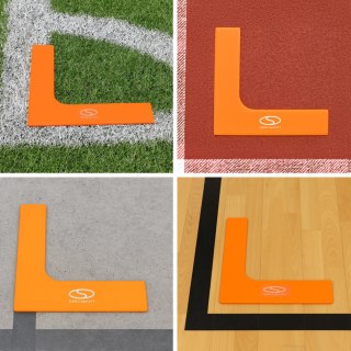 Znaczniki pola Smj płaskie - narożniki 25x25 cm 4 szt. pomarańczowe ZPN-O Smj