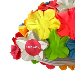 Czepek pływacki Crowell Kwiaty Flower kolorowy kol.6 Crowell
