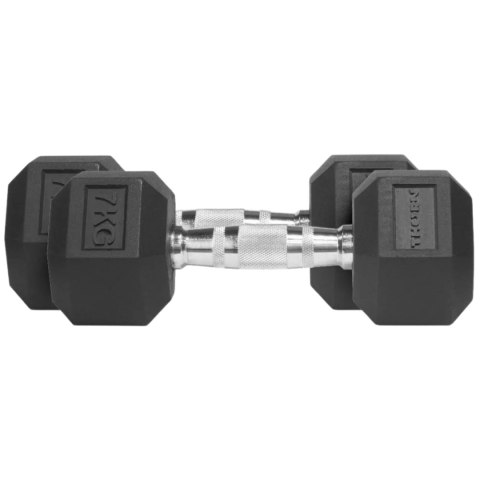 Hantle Thorn Fit Hex Rubber Dumbbell 7,0 kg x 2 szt. Thorn Fit