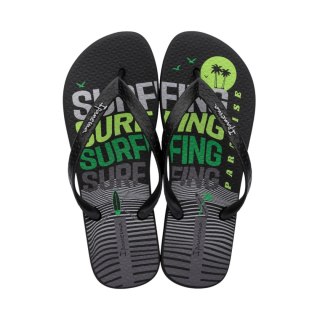 Klapki męskie Ipanema Graphics czarno-zielone 83532-AP253 Ipanema