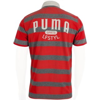 Koszulka męska Puma Polo czerwono-szara 558241 09 Puma