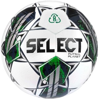 Piłka nożna hala Select Futsal Planet FIFA Basic biało-czarno-szaro-zielona 17646 Select