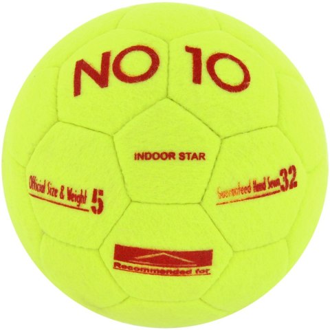 Piłka nożna NO10 Indoor Star żółta 56030 NO10