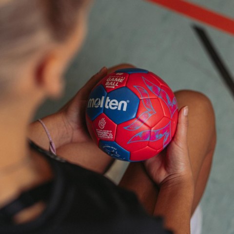 Piłka ręczna Molten H1A1800-W5Z czerwono-niebieska Molten