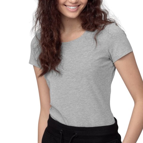 Koszulka damska 4F chłodny jasny szary melanż NOSH4 TSD001 27M 4F