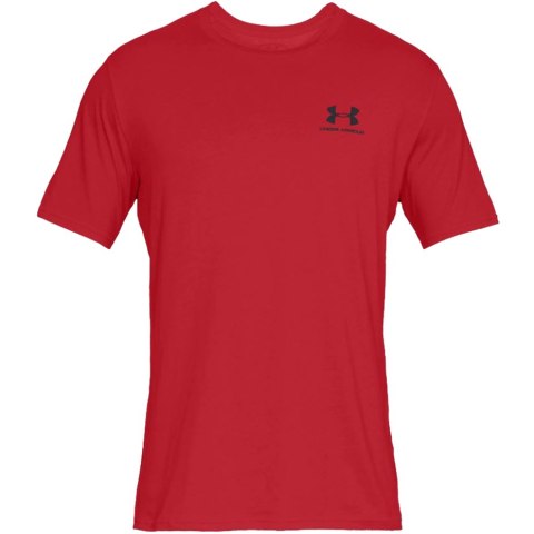 Koszulka męska Under Armour Sportstyle Left Chest SS czerwona 1326799 600 Under Armour