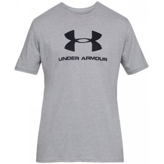 Koszulka męska Under Armour Sportstyle Logo SS szara 1329590 036 Under Armour