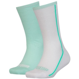 Skarpety dla dzieci Puma Mesh Sock 2 pary białe, miętowe 907628 01 Puma