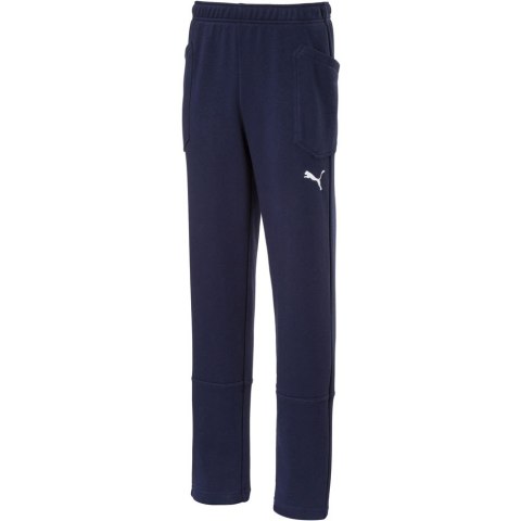 Spodnie dla dzieci Puma Liga Casuals Pants JUNIOR granatowe 655635 06 Puma