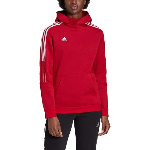 Bluza damska adidas Tiro 21 Sweat Hoody czerwona GM7327 Adidas teamwear