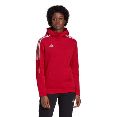 Bluza damska adidas Tiro 21 Sweat Hoody czerwona GM7327 Adidas teamwear