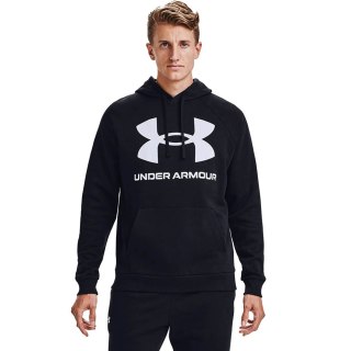 Bluza męska Under Armour Rival Fleece Big Logo HD czarna 1357093 001 Under Armour