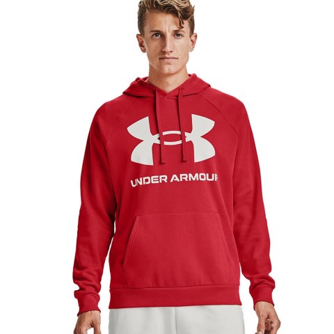 Bluza męska Under Armour Rival Fleece Big Logo HD czerwona 1357093 608 Under Armour