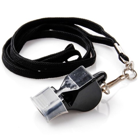 Gwizdek Meteor Wolf Plus z silikonowym ustnikiem czarny 38511 Meteor