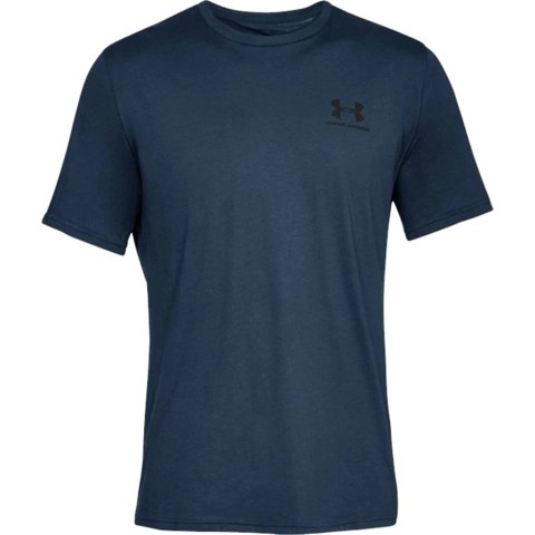 Koszulka męska Under Armour Sportstyle Left Chest Ss granatowa 1326799 408 Under Armour