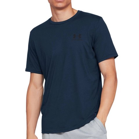 Koszulka męska Under Armour Sportstyle Left Chest Ss granatowa 1326799 408 Under Armour