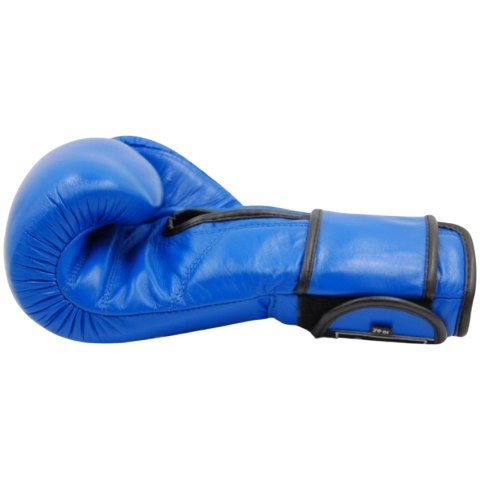 Rękawice bokserskie Evolution profesjonalne ze skóry naturalnej PRO RB-1510,1512 niebieskie Evolution