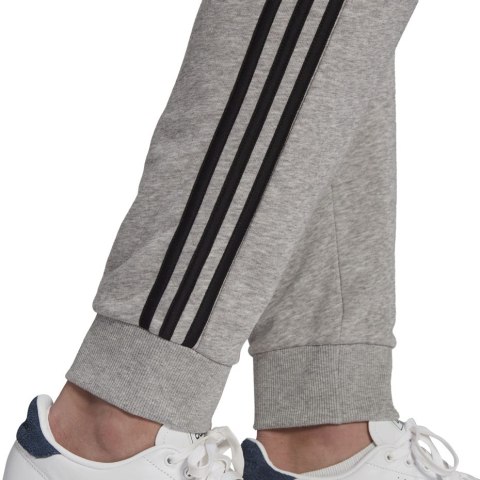 Spodnie męskie adidas Essentials Tapered Cuff 3 Stripes szare GK8889 Adidas