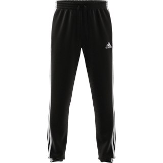 Spodnie męskie adidas Essentials Tapered Elasticcuff 3 Stripes Pant czarne GK8829 Adidas