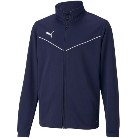 Bluza dla dzieci Puma teamRISE Training Poly Jacket Jr granatowa 657393 06 Puma