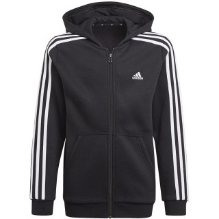 Bluza dla dzieci adidas Essentials 3-Stripes Hoodie czarna GQ8900 Adidas