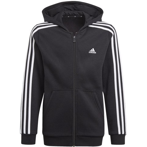 Bluza dla dzieci adidas Essentials 3-Stripes Hoodie czarna GQ8900 Adidas