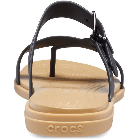 Klapki damskie Crocs Tulum Toe Post czarne 206108 00W Crocs