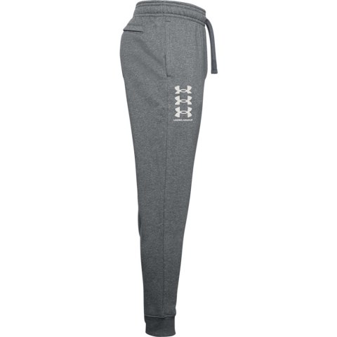 Spodnie męskie Under Armour Rival Fleece 3Logo Jogger ciemnoszare 1357131 012 Under Armour