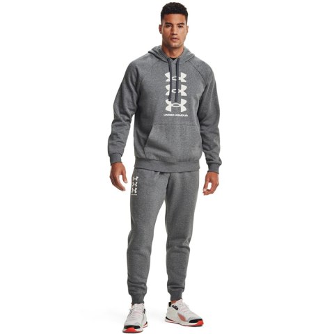 Spodnie męskie Under Armour Rival Fleece 3Logo Jogger ciemnoszare 1357131 012 Under Armour