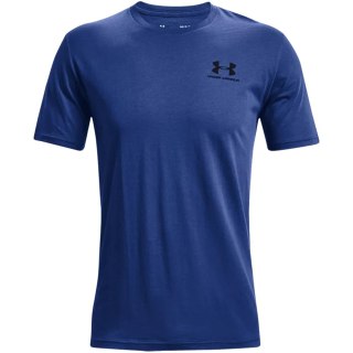 Koszulka męska Under Armour Sportstyle Left Chest Ss niebieska 1326799 432 Under Armour
