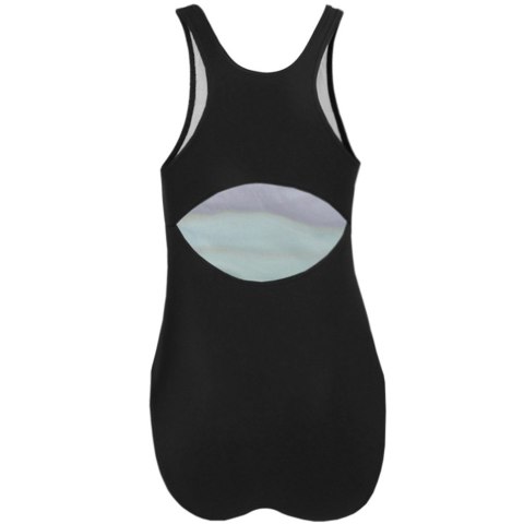 Kostium kąpielowy dla dziewczynki Crowell Swan kol.01 czarno-błękitno-niebieski Crowell