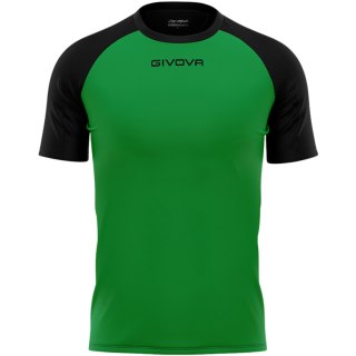 Koszulka Givova Capo MC MAC03 1310 zielono-czarna Givova