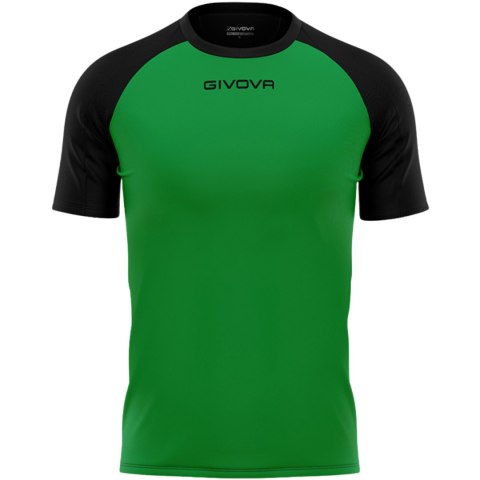 Koszulka Givova Capo MC MAC03 1310 zielono-czarna Givova