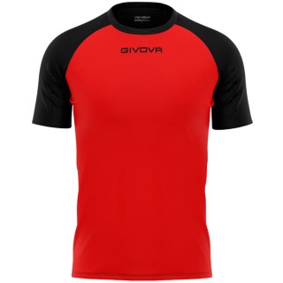 Koszulka Givova Capo MC czerwono-czarna MAC03 1210 Givova