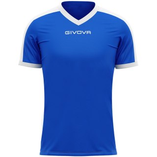 Koszulka Givova Revolution Interlock niebiesko-biała MAC04 0203 Givova