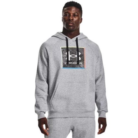 Bluza męska Under Armour UA Rival Flc Graphic Hoodie szara 1370349 011 Under Armour