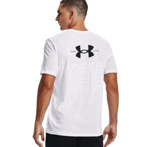 Koszulka męska Under Armour Repeat Ss graphics biała 1371264 100 Under Armour