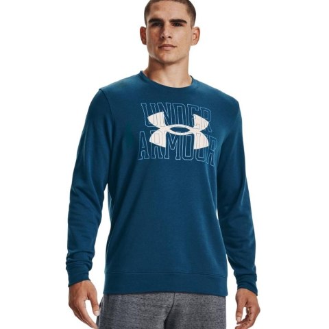Bluza męska Under Armour UA Rival Terry Logo Crew niebieska 1370391 458 Under Armour