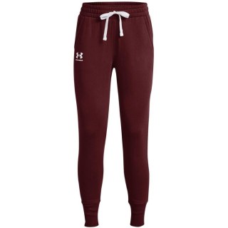 Spodnie damskie Under Armour Rival Fleece bordowe 1356416 690 Under Armour