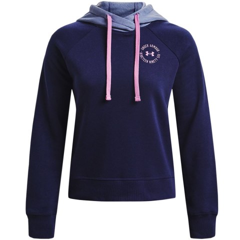 Bluza damska Under Armour Rival Fleece CB Hoodie granatowa 1373031 410 Under Armour