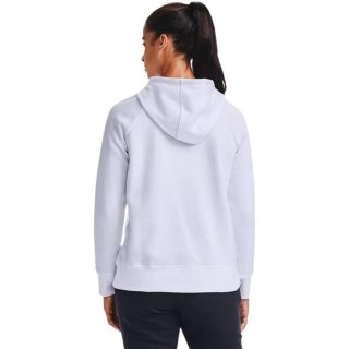 Bluza damska Under Armour Rival Fleece HB Hoodie biała 1356317 100 Under Armour