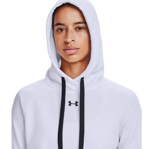 Bluza damska Under Armour Rival Fleece HB Hoodie biała 1356317 100 Under Armour