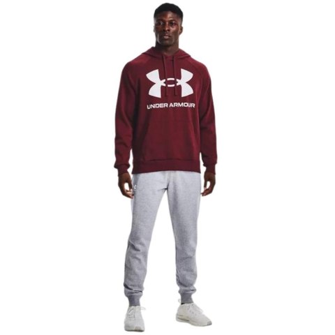 Bluza męska Under Armour Rival Fleece Big Logo HD bordowa 1357093 690 Under Armour
