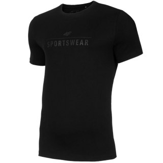 Koszulka męska 4F głęboka czerń H4Z22 TSM354 20S 4F