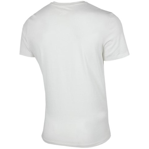 Koszulka męska 4F złamana biel H4Z22 TSM026 11S 4F