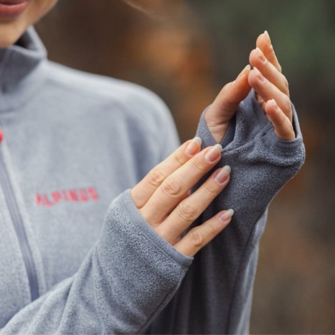 Bluza polarowa damska Alpinus Lucania szara Tactical MK18879 Alpinus