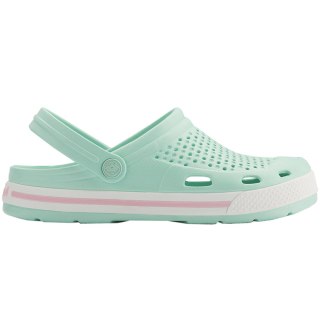 Chodaki damskie Coqui Lindo miętowo-białe 6413-100-4432B/6413-100-4432 Coqui