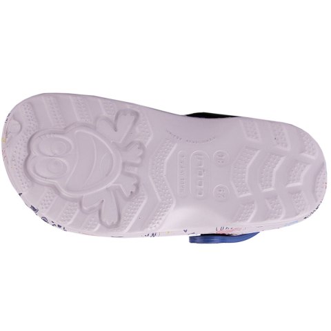 Chodaki dla dzieci Coqui Little Frog Game Over szare 8701-249-3021 Coqui